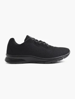 Mens VTY Black Lace-up Trainers