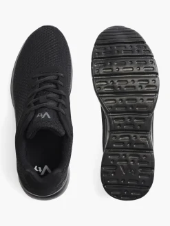 Mens VTY Black Lace-up Trainers