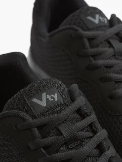 Mens VTY Black Lace-up Trainers