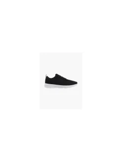 Mens VTY Black Lightweight Lace-up Trainers