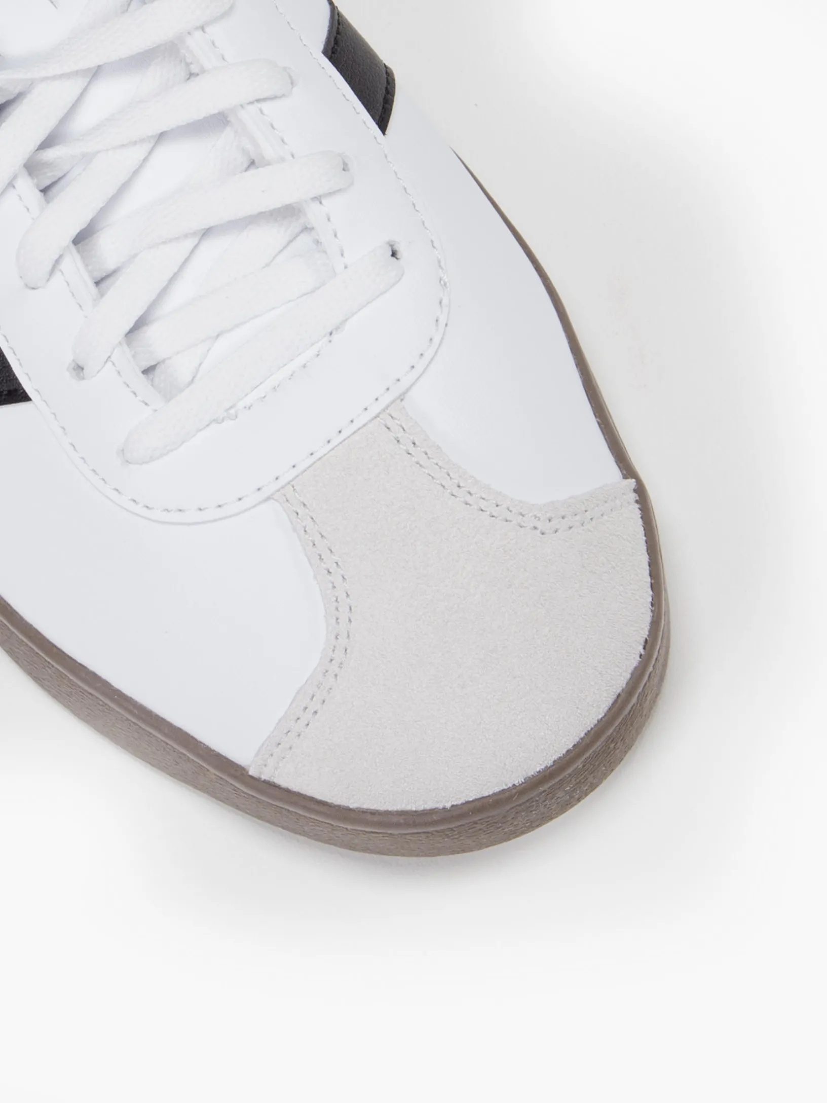 Men's White/Brown/Black VL Court Base Trainers