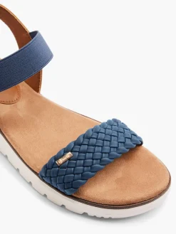 Navy and Brown Bench Sandal