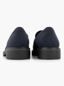 Navy Blue Loafer with Metallic Detail