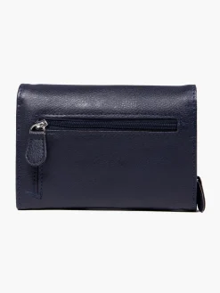 Navy Double Flapped Purse