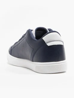 Navy Lace Up Casual Trainers