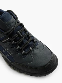 Navy Lace Up Trekking Shoes