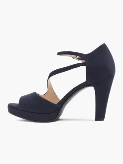 Navy Platform High Heel