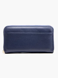 Navy Zipped Purse with Removable Card Holder