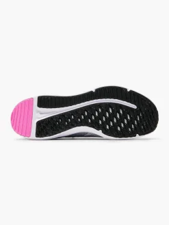 Nike Grey/ Pink Downshifter 12 Lace-up Trainer