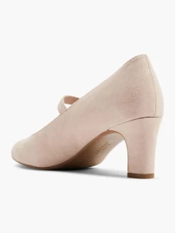 Nude Heeled Court Heel