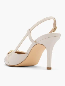 Nude Slingback Heel with Snaffle Detail