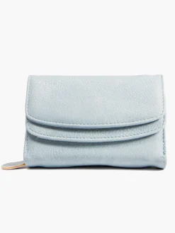 Pale Blue Double Flapped Purse