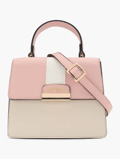 Pink & Beige Crossbody Bag