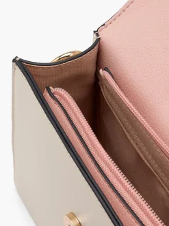 Pink & Beige Crossbody Bag