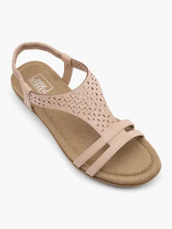 Pink Elasticated Back Comfort Sandal