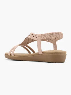 Pink Elasticated Back Comfort Sandal