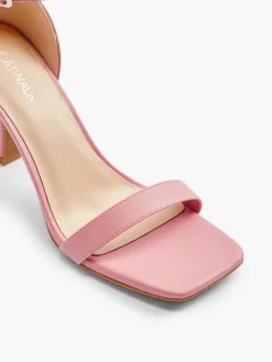 Pink High Heel with Ankle Strap