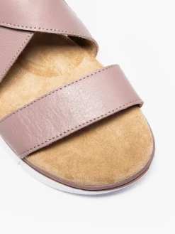 Pink Velcro Strapped Comfort Sandal