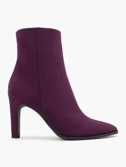 Plum Classic Heeled Ankle Boot