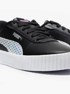 Puma Teens Black Carina 2.0 Mermaid Lace-up Trainer