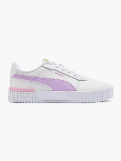 Puma White/Purple Carina 2.0 Lace-up Trainer