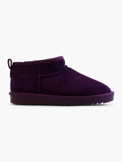 Purple Warm Lined Mini Ankle Boot