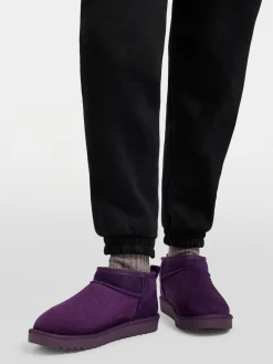 Purple Warm Lined Mini Ankle Boot