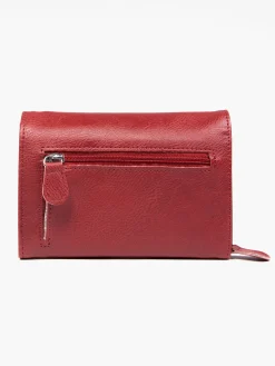 Red Double Flap Purse