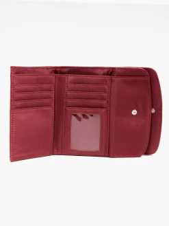 Red Double Flap Purse
