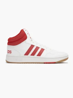 Red/White Hoops 3.0 Mid Trainers