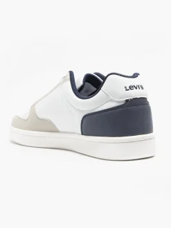 Reece Navy/White Lace Up Casual Trainers