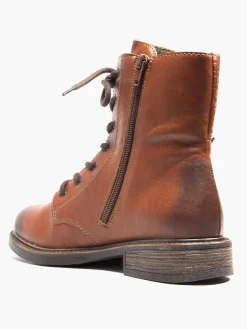 Rieker Brandy Coloured Lace Up Boots