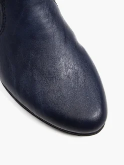 Rieker Navy Ankle Boot with Buckle Detail