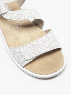 Rieker White Velcro Comfort Sandal