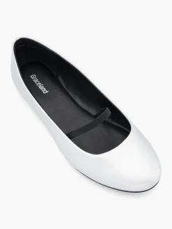 Silver Ballet Pump