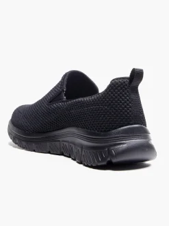 Skechers Black Slip On Trainers