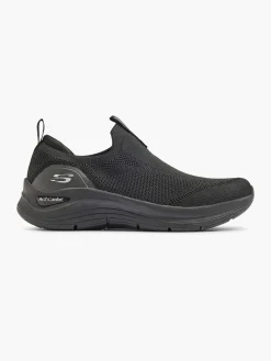 Skechers Black Slip-on Comfort Trainer