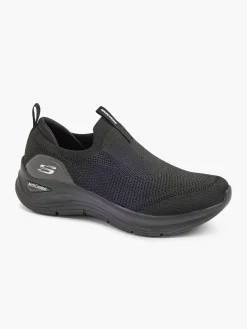 Skechers Black Slip-on Comfort Trainer