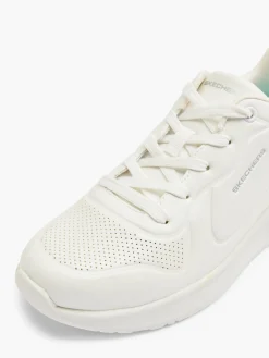 Skechers White Lace-up Comfort Trainer