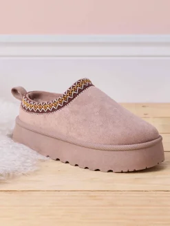 Slip On Shoe With Embroidery Detail