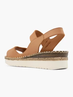 Tan Ankle Strap Comfort Sandal