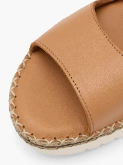 Tan Ankle Strap Comfort Sandal