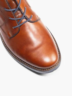 Tan Leather Lace Up Boots