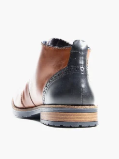 Tan Leather Lace Up Boots