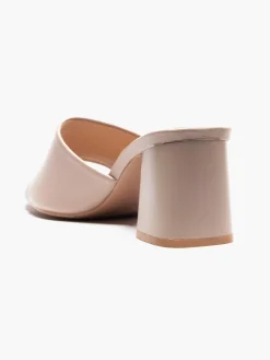 Taupe Backless Mule