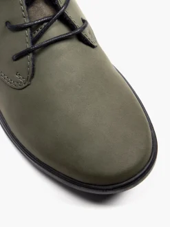 Taupe Low Cut Lace Up Ankle Boot