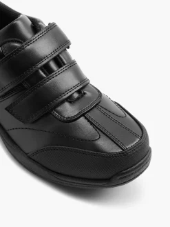 Teen Boy Twin Velcro School Shoe