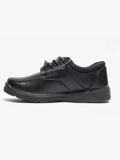 Teen Boys Black Chunky Lace Up Shoes