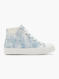 Teen Girl Distressed Denim Hi Top