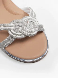 Teen Girl Gem Knot Sandal